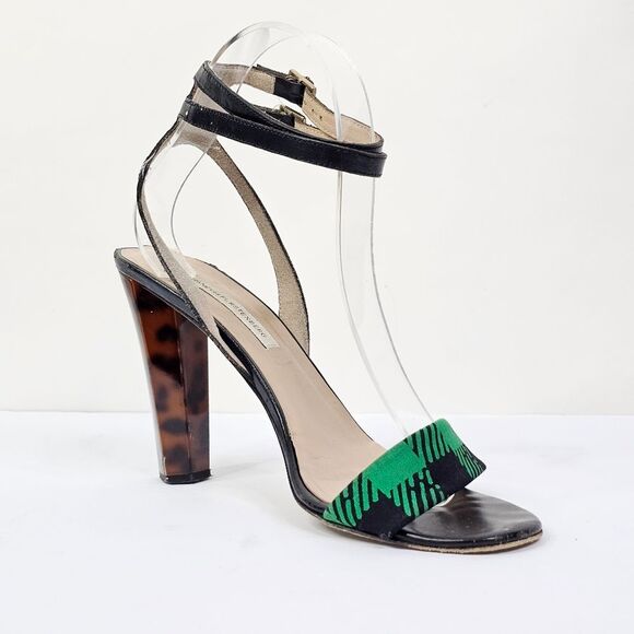 Diane Von Furstenberg Mixed Pattern Vera Too Heels - Picture 10 of 15